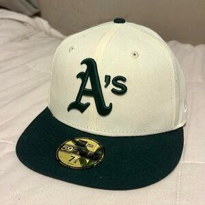 Exclusive Oakland Athletics Hat World Series 1989 New Era Cream 59FIFTY 7 3/8
